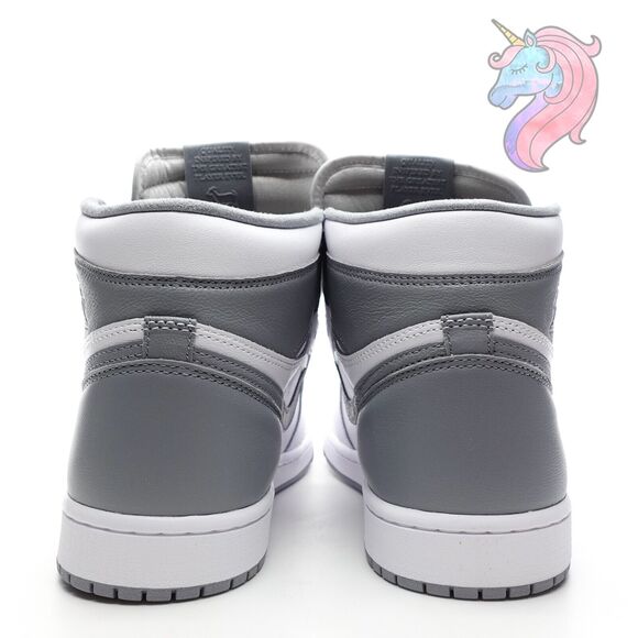 Mens Size 10 Nike Air Jordan 1 Retro High OG Stealth White Gray 555088 037 New - Picture 11 of 16